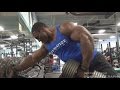 LAWRENCE BALLENGER SHW Bodybuilder Trains Back Going Into Nationals