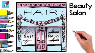 How to Draw a Hair & Beauty Salon Real Easy