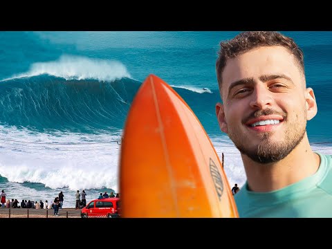 JON VLOGS EM BUSCA DA MAIOR ONDA DE NAZARÉ | IRL EM PORTUGAL