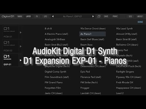 Demo 3 app Digital D1 Synth “Pianos EXP-01” HQ (iPad5 - Zé Osório)