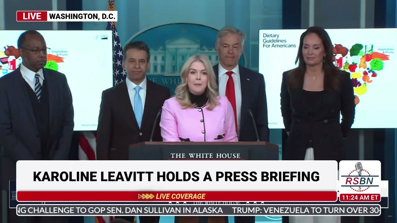 WATCH: Trump Administration Unveils New Food Standards to Overhaul Government Programs - 1/7/26