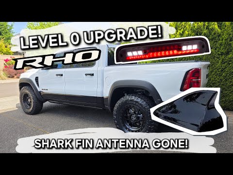 Ram RHO Level 0 Upgrade! Shark Fin Antenna Removal! She's shorter!