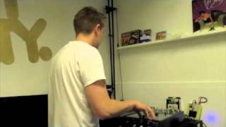 DJ Akilles recording scratch for the upcoming Professor P & DJ Akilles album - 2011-05-06