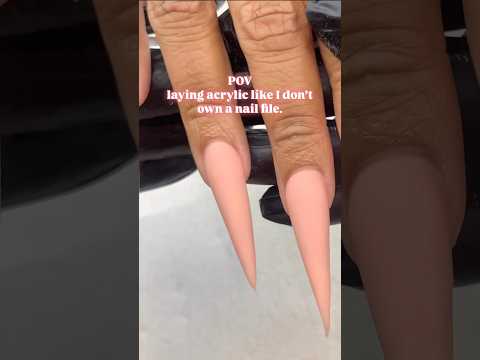 💞 acrylic application #stiletto #nails #nailart #nailartdesignsathomewithtools