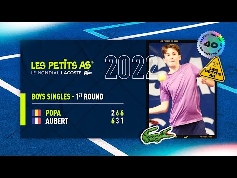 Les Petits As 2022 | Boys 1st Round | Diego Aubert vs. David Popa
