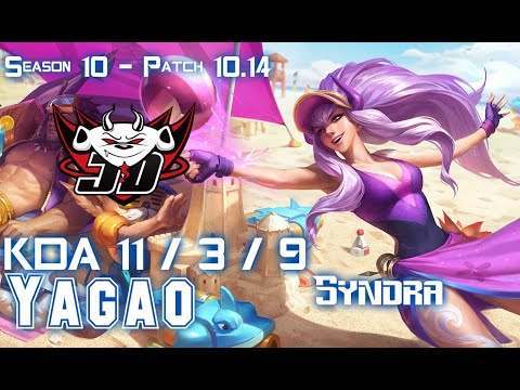 JDG Yagao SYNDRA vs SETT Mid - Patch 10.14 KR Ranked