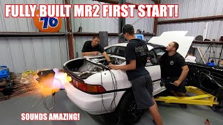 Fully Built Mr2 FIRST START On The New Setup!