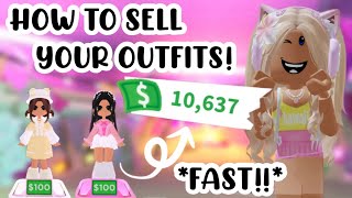 SELL OUTFITS 10X FASTER ON ADOPT ME WITH THESE TIPS!🐯⭐️#adoptmeroblox #preppyadoptme #preppyroblox