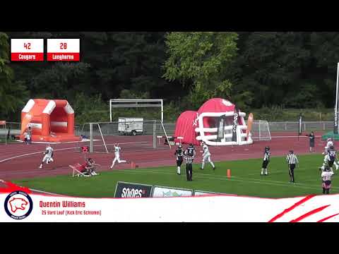 Highlights: Lübeck Cougars - Langenfeld Longhorns (25. August 2019)