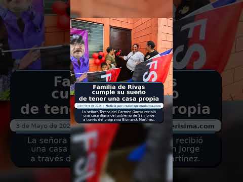 Familia de Rivas cumple su sueño de tener una casa propia