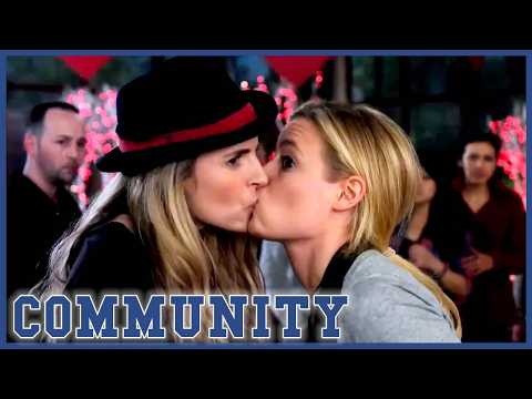 Britta Kisses A Girl | Community | Early 21st Century Romanticism Clip