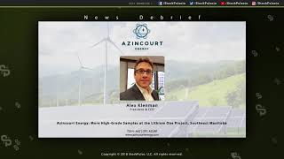 Azincourt Energy: More High-Grade Samples at the Lithium One Project, Southeast Manitoba