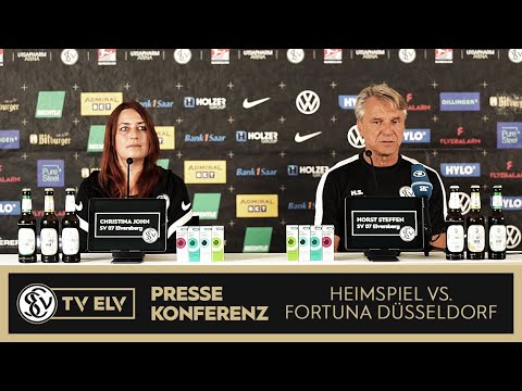 TV Elv // Pressekonferenz - SV Elversberg vs. Fortuna Düsseldorf / 26.08.23