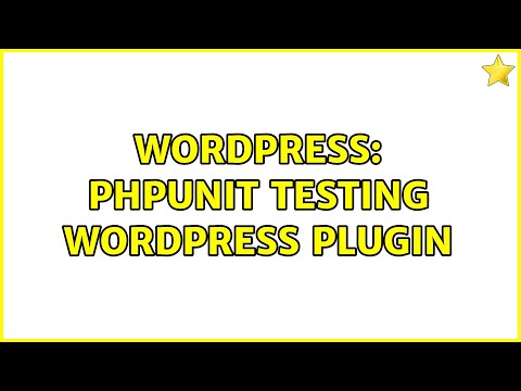 Wordpress Phpunit Testing Wordpress Plugin