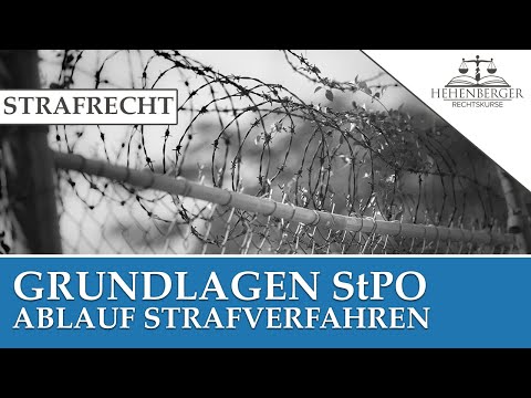 STRAFRECHT - StPO: Ablauf Strafverfahren