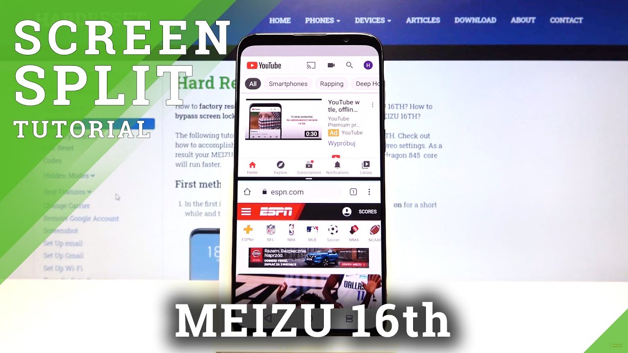 How to Enter Split Screen in Meizu 16th – Create Dual Screen