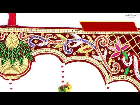 Toran for Wall Hanging for temple home mandir in Kalash and Elephant Design video