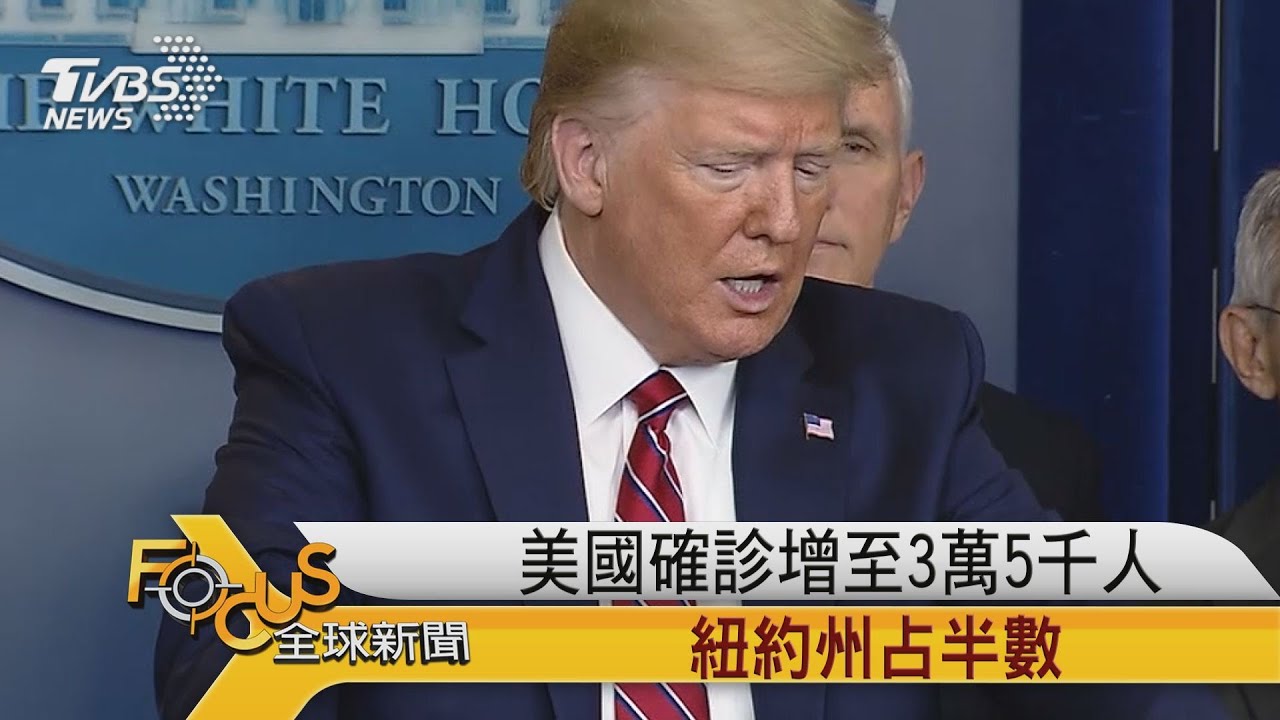 美國確診增至3萬5千人 紐約州占半數