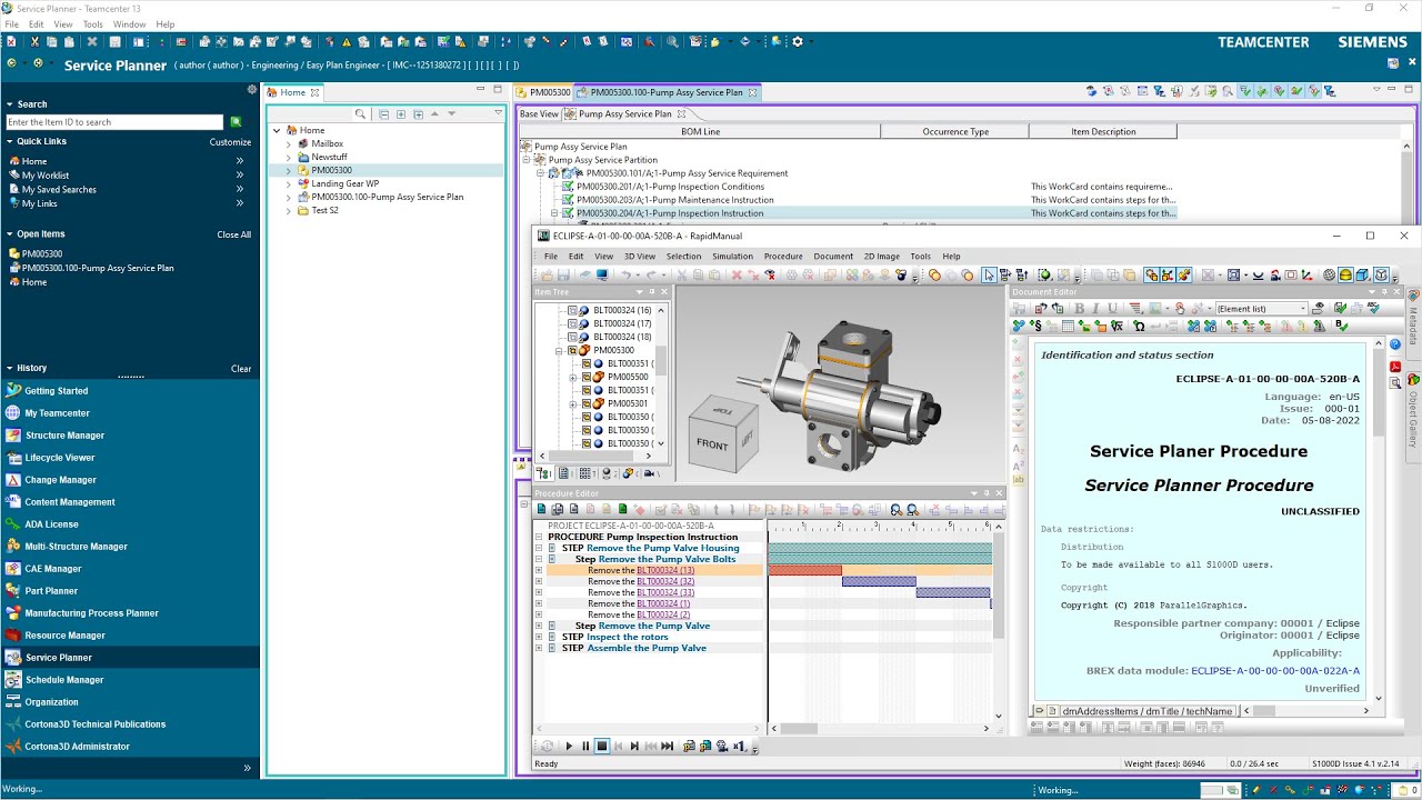 S1000D support for Service Planner