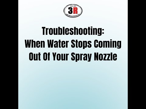 Troubleshooting When Water Stops Coming Through Your Spray Nozzle on Your Pressure Washer
