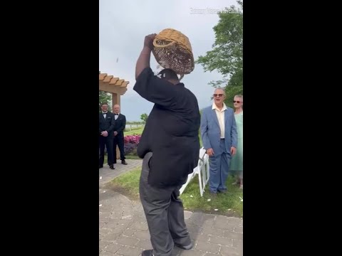 'Flower Man' goes viral at cousin's wedding in North Beach