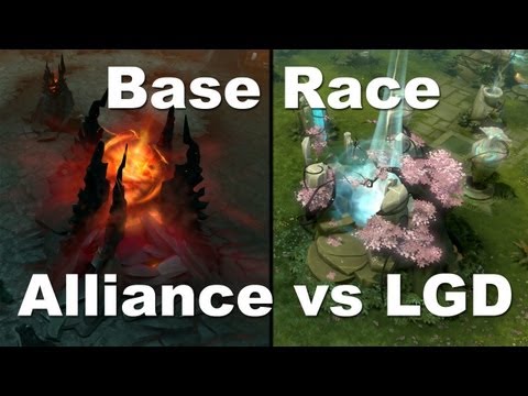 Alliance vs LGD Epic base race. Dota 2 #Ti3.
