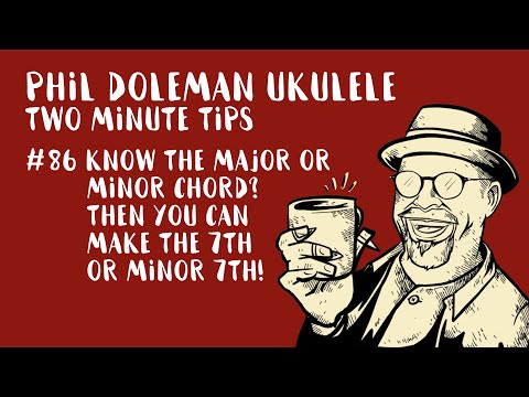 Two Minute Tips for Ukulele: #86 Know the major or minor chord then you can make the 7th or min 7th