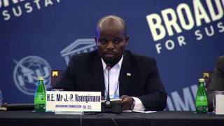 Hon J.P Nsengimana, Acting Co-Chair - Opening Remarks at 13th Broadband Commission Meeting, Dubai video