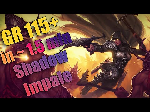 Diablo 3 Season 30 - Shadow Impale DH ~1.5 min GR115+ Speeds
