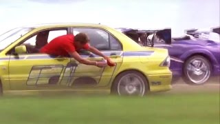 2 FAST 2 FURIOUS - Money Run part 1 (Evo &amp; Eclipse vs Police) #1080HD HD