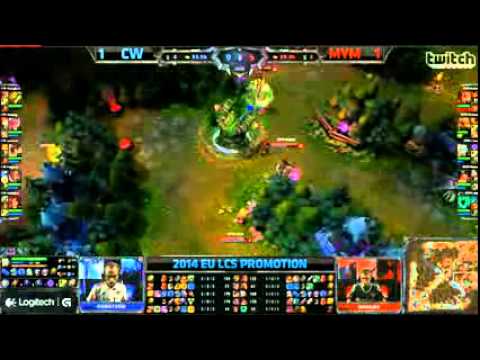 2014 EU LCS Promotion   LoL  CW vs  MYM English Match 3 clip24