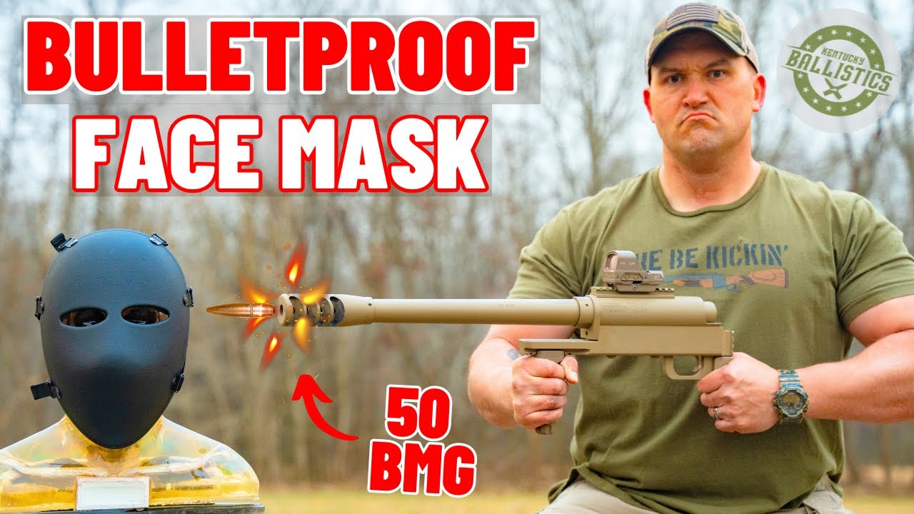 Bulletproof Masks vs The Most RIDICULOUS Guns (50 BMG Pistol, Double Barrel 1911, Glock 50 & More)