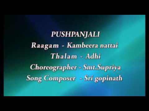 Pushpanjali Bharatanatyam classical dance