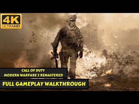 Call of Duty: Modern Warfare 2 Remastered - Full Gameplay Walkthrough Movie - No Commentary - 4K