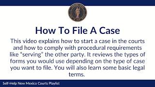 How To File A Case English Subtitles