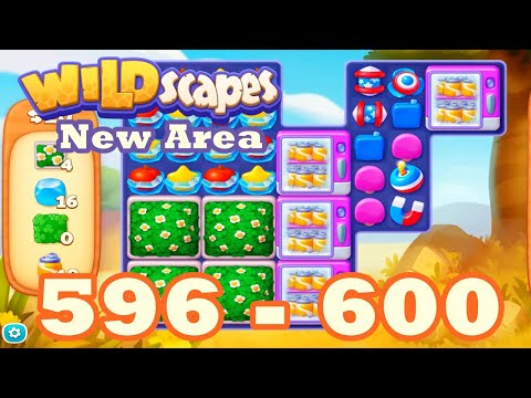 Wildscapes: New Acres Level 596 - 600 HD | 3 match | android | 597 | 598 | 599 | IOS【GameGo Game】