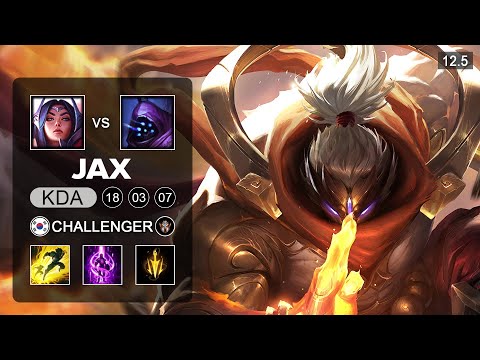 Jax Top vs Irelia - KR Challenger - Season 12 Patch 12.5
