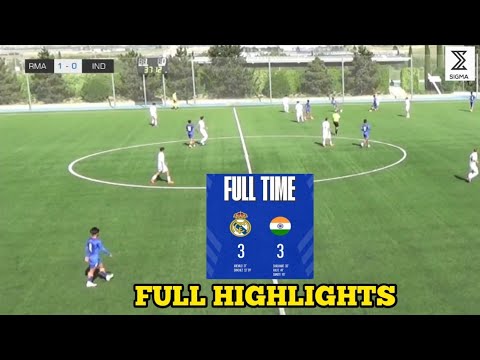 INDIA U17 BOYS Vs REAL MADRID U17 BOYS (3-3) {Full Highlights HD 4K1080p} [Latest]