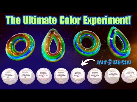 Testing ALL 8 Aurora Powders in UV Resin - Difference is Incredible! @intoresin