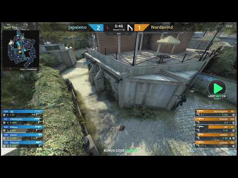 (EN) Nordavind vs Japaleno | LOOT.BET/CS Season 6 | by @DefineGG  & @Flakestv map 1