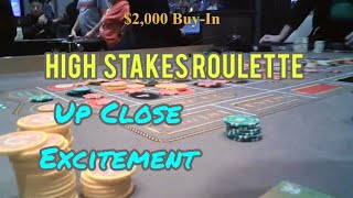 Exciting High Stakes Roulette - $2,000 Buy-In