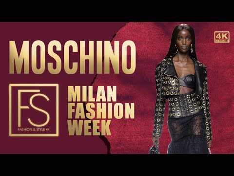 MOSCHINO 40th-Anniversary SS24 Milan Fashion Week 4K Adut Akech, Adwoa Aboah, Sara Grace Wallerstedt