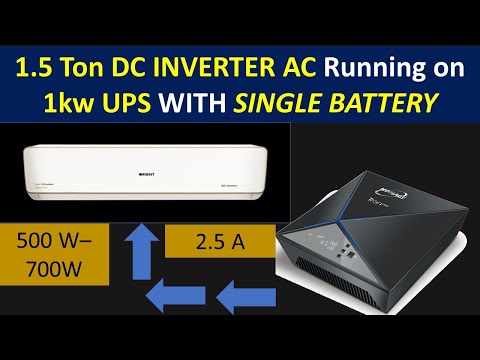 Running 1.5 Ton inverter Ac on UPS