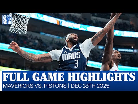 Mavericks Highlights vs. Detroit Pistons | December 18, 2025