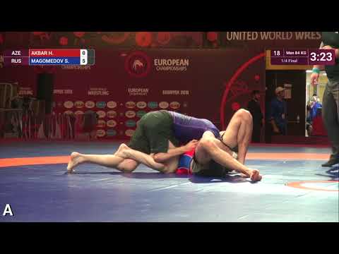 1/4 Men - 84 kg: H. AKBAR (AZE) v. S. MAGOMEDOV (RUS)