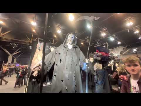 Distortions Unlimited MASSIVE 12ft Spitting Grim Death Life Size Animatronic Halloween Prop