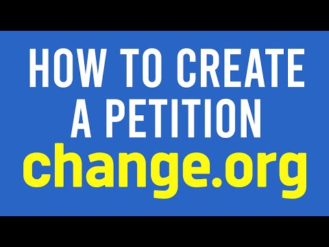 How to Start a Petition on Change.org