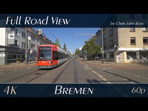 Bremen, Germany: Hohentor, Neustadt, Alte Neustadt - Langemarckstraße - 4K (2160p/60p) Ultra HD