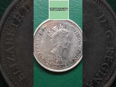 2002 25 Cents - Elizabeth II - Canada Day #shorts #commemorativecoin
