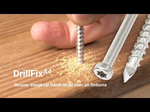 DrillfixA4 Självborrande skruv för hårdträtrall   Kustens Trä